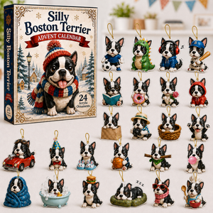 Silly Boston Terrier Advent Calendar 2026 - 24-Day Festive Countdown, Acrylic Charms Blind Box - Gift For Boston Terrier Lovers 09818c4c-343e-41a6-8141-7953bca632aa-box-charms.png