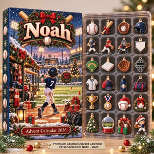 Personalized Baseball Advent Calendar 2026, 24 Sports Charms, Custom Name Christmas Countdown Gift for Baseball Players 0985102c-1a89-4c9c-9e3f-4ed04ffbb408-il_1588xN.8557366049_tsa3.jpg