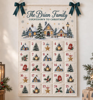 Personalized Christmas Advent Calendar, Winter Village Canvas Wall Hanging with 25 Pockets, Reusable Family Name Countdown and Holiday Decor 0994ac7d-1d39-4d3f-b22c-6e865cf4cc9c-il_1588xN.8553394360_jbis.jpg