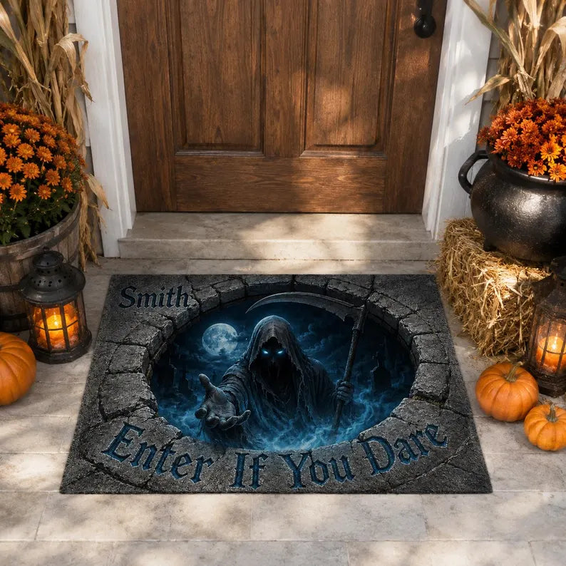 3D Illusion Grim Reaper Doormat, Personalized Halloween Mat, Scary Welcome Mat, Gothic Porch Decor, Spooky Entryway Rug 099c19f5-47dd-4595-83de-8246f6b6dc9e-gfbhgfghf-1-.webp