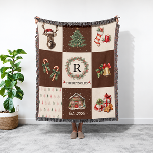 Personalized Christmas Family Blanket, Custom Family Name Throw, Holiday Home Decor Blanket, Christmas Gift For Parents & Families 09a03dd3-e8f2-4b8c-8983-6f25df0d855a-b6.png