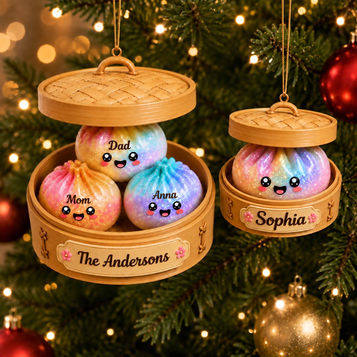 Personalized Glitter Dumpling Ornament, Squishy Dumpling Custom Name Gift, Kids Christmas Gift, Dumpling Lover Gift, Cute Food Keepsake 09a29b1c-24a8-47be-bac8-4f09766c2c22-banner-1.png