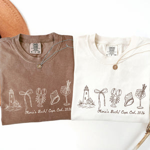 Cape Cod Bachelorette Shirt, Coastal Bride Tee, New England Bach Party, Lobster Lighthouse Comfort Colors T-Shirt 09ae594d-2a51-4837-828d-6d8305d8e23e-3.jpg
