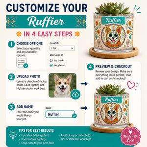 Custom Sugar‑Skull Pet Portrait Planter - Personalized Mini Glass Plant Pot 09b015f4-8736-4d93-8f25-ed64fba1370e.jpg