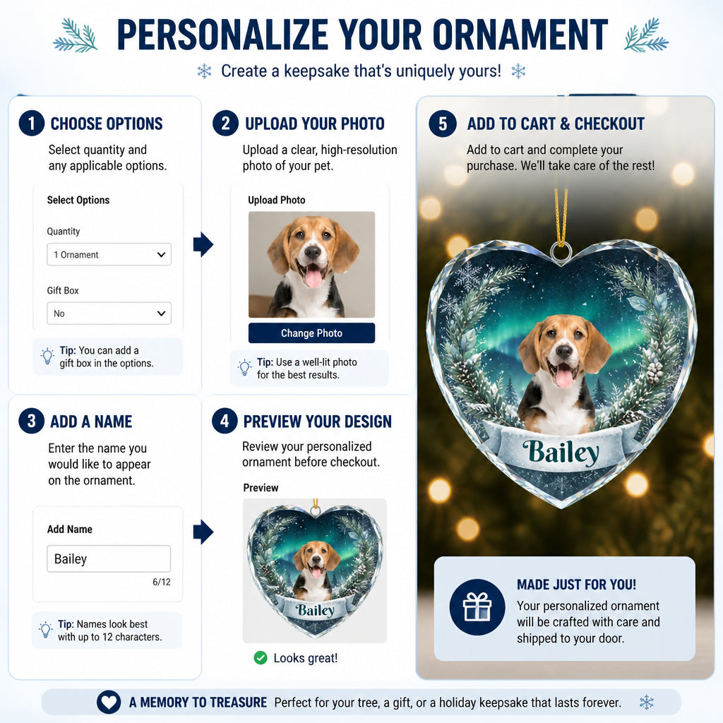 Personalized Pet Photo Heart Crystal Ornament – Winter Forest - Personalized Crystal Ornament 09e70a85-6439-4db5-9cc9-741f85e25d5d.jpg
