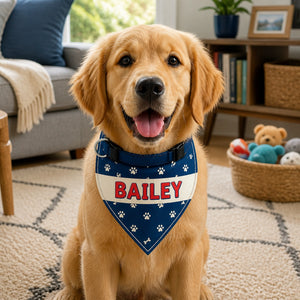 Custom Pet Name Paw-Print Bandana - Personalized Pet Bandana Collar With Adjustable Buckle 09e95b8d-64b8-423e-a8c9-c842e6ff4b24.jpg