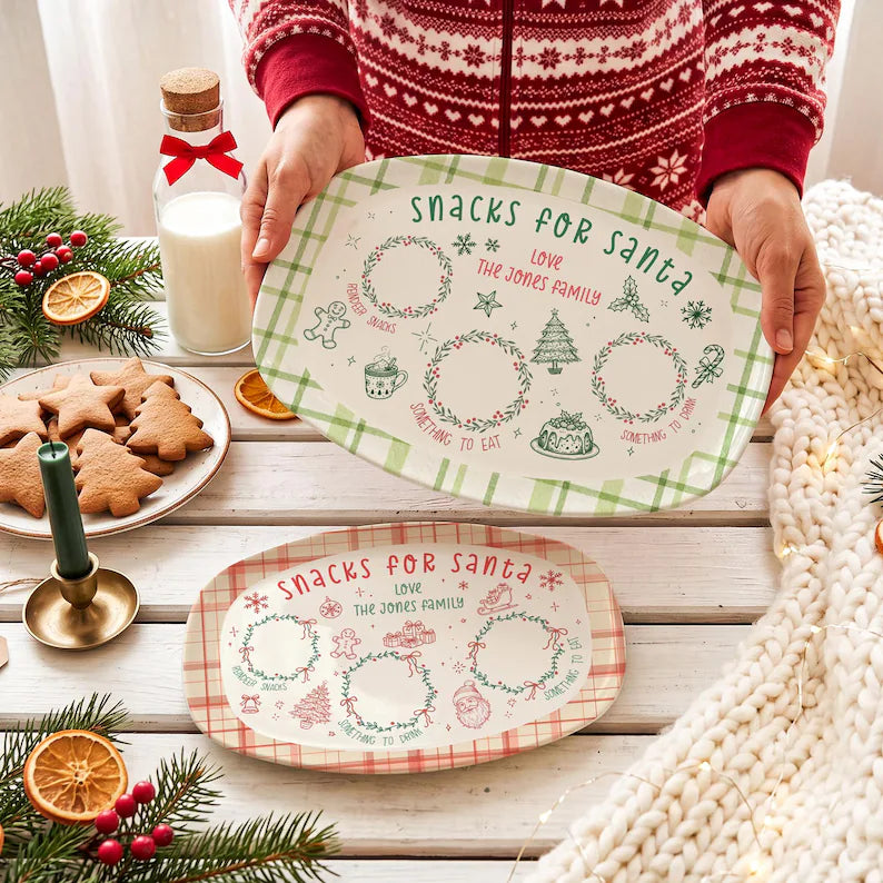 Personalized Cookies for Santa Plate, Custom Family Christmas Eve Platter, Holiday Tradition Keepsake & Christmas Gift 09ee15b9-f061-4edb-a7e3-79eac17a7c1c-44.webp