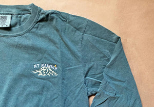 Mount Rainier National Park / Embroidered Heavyweight Long Sleeve T-Shirt