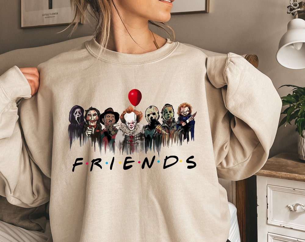 Halloween Sweatshirt And Hoodie, Horror Movie Shirt, Horror Movie Characters T-shirt, Horror Movie Gift, Horror Fan Gift ,horror Movie Tee, 0.jpg