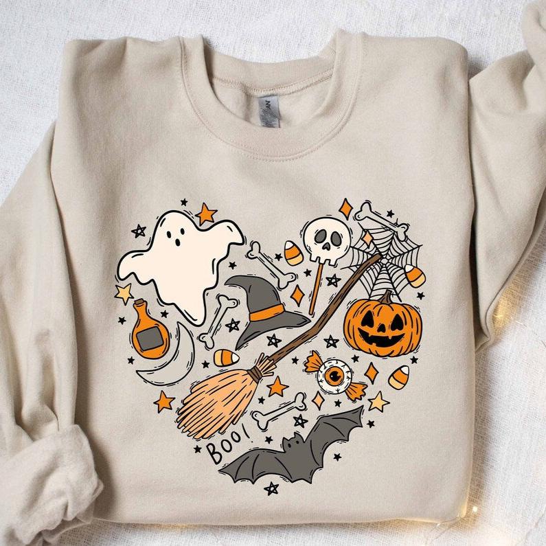 Halloween Doodles Hearth Sweatshirt Hoodie T-Shirt 0.jpg