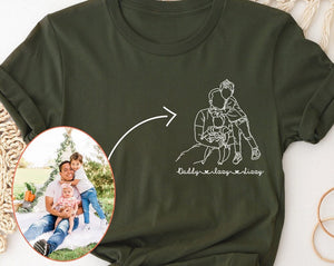 Custom Portrait From Photo Shirt, Outline Picture Shirt, Custom Portrait Shirt, Hand Drawn Line Art Shirt, Dad Shirt, Dad Birthday Gift 0_c6ca33a5-47bb-420b-9e17-f9b9c9476b4b.jpg?v=1713320582