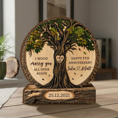 Personalized Couple Tree Wooden Block, Wood Anniversary Gift For Couples, Wedding Gift for Wife Husband,Family Keepsake,5th Anniversary Gift 0a1059f4-91c2-43b2-8408-d44224b08cb1-2.jpg