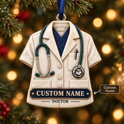 Personalized Doctor Coat 3D Ornament, Custom Name Doctor Christmas Ornament, Medical Gift 0a15543c-9f3c-4826-9b9d-bb9682458c21-Doctor-s-Coat-Christmas-Ornament-Image-Sep-23-2026-11_11_38-AM.png