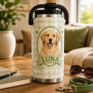 Custom Pet Portrait Cameo 40oz Tumbler – Photo-to-Art + Name - Personalized 40 oz Stainless Steel Tumbler 0a6303b1-e846-424a-a80b-b5a783acf12e.jpg