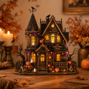 Personalized Halloween Haunted House Wooden Block, Gothic Spooky House Decor, Tabletop Sign, Fall Shelf Decoration 0a635b87-ab1b-4c11-be18-94d9f9fec3f0-banner-1.png