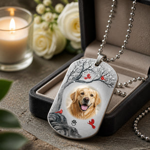 Pet Memorial Dog Tag Necklace – I Will Carry You With Me (Photo + Name & Years) - Personalized Dogtag Necklace 0a71e0fe-a61e-42d0-81e3-0a83d96026e5.jpg
