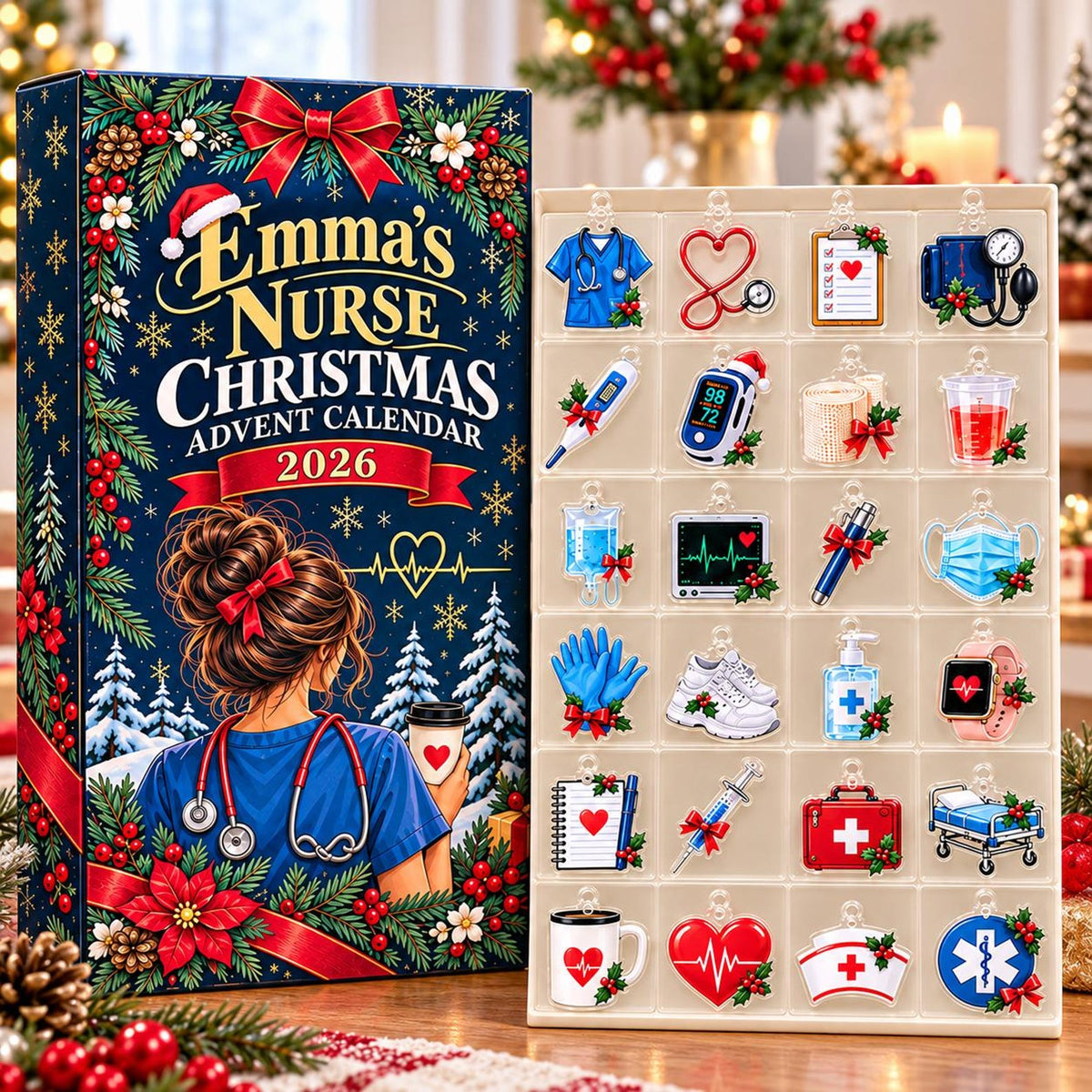 Registered Nurse Advent Calendar, 24 Acrylic Hanging Ornaments, Profession Christmas Countdown, Keepsake Gift, Registered Nurse Christmas 0a8dcf46-8d28-48b8-ab90-f5117dd89ade-il_1588xN.8643060697_7icl.jpg