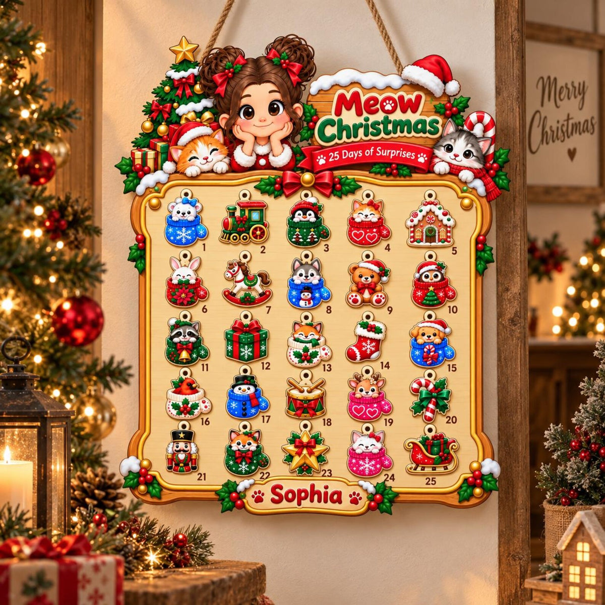 Personalized Wooden Advent Calendar: Custom Name, Photo Meow Christmas Countdown Sign, Hanging Wall Decor 0a924f7e-9015-46ab-ba95-c9ad04189ae3-il_1588xN.8569048293_b7hs.jpg