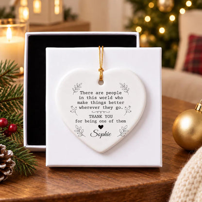 Personalized Thank You Ornament, Custom Appreciation Gift for Teacher Friend Mentor, Ceramic Christmas Keepsake, Heart Ornament 0a94b45f-b5e1-43e3-962b-0c045f974296-bn-3-.webp