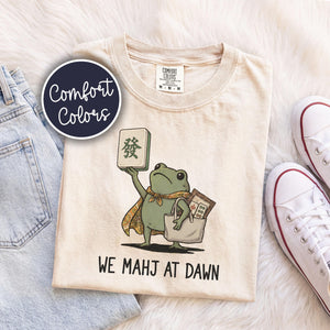 Comfort Colors We Mahj At Dawn Mahjong Shirt, Mahjong Tee, Gift For Mahjong Lover, Funny Game Night T-Shirt, Funny Mahjong Gift, 0aa7a5d0-357c-4c2c-b418-fea172ea6750-1.jpg