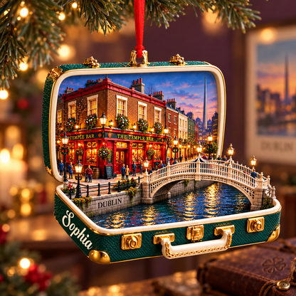 Personalized 3D Temple Bar Suitcase Christmas Ornament – Dublin Ireland Travel Souvenir & Gift for Dublin Lovers 0aadfaaa-eb65-4e61-9047-69df1ded92a9-Emerald-Dublin-Christmas-ornament-1.png