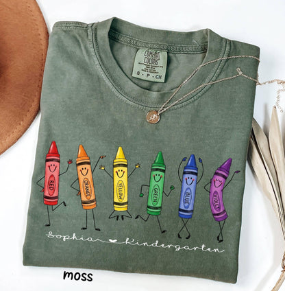 Comfort Colors Customized Crayon Doodles Teacher Shirt, Dancing Rainbow Back to School Tee, Kindergarten Elementary School Teacher Gift 0aca9b3f-d368-4ff8-923d-dbcdbbd5c526-6.jpg