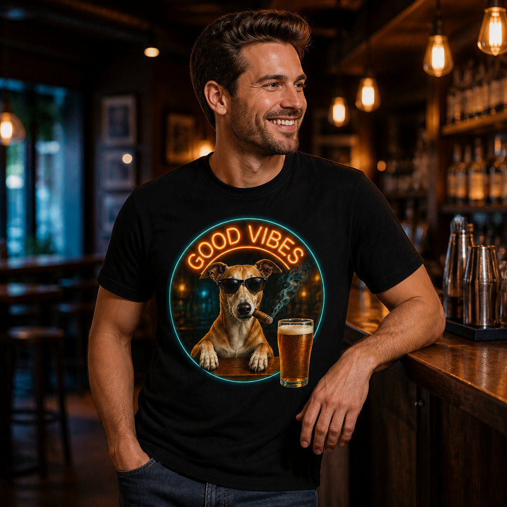 Good Vibes Custom Pet Bar Dog Tee - Personalized T-shirt 0ad2ad59-7748-422b-9233-73a5c8aac7a8.jpg