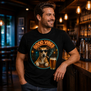 Good Vibes Custom Pet Bar Dog Tee - Personalized T-shirt 0ad2ad59-7748-422b-9233-73a5c8aac7a8.jpg