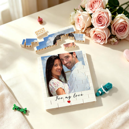 Personalized Couples Photo Gift, Custom Building Block Photo Frame, Engagement Gift for Couples, Wedding Anniversary, Birthday Gift 0adb26bc-92b8-4e6e-8b33-a9a3951fc429-4.jpg