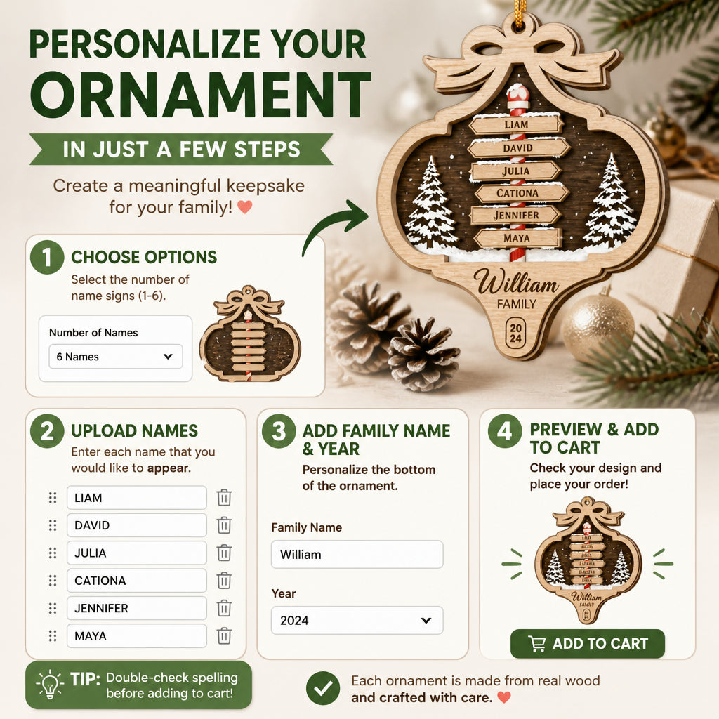 Personalized Family Wreath Names – 3‑Layered Wood Ornament - Personalized 3-Layered Wood Ornament 0aded4f4-905e-4317-b768-6d5ab8d603a0.jpg