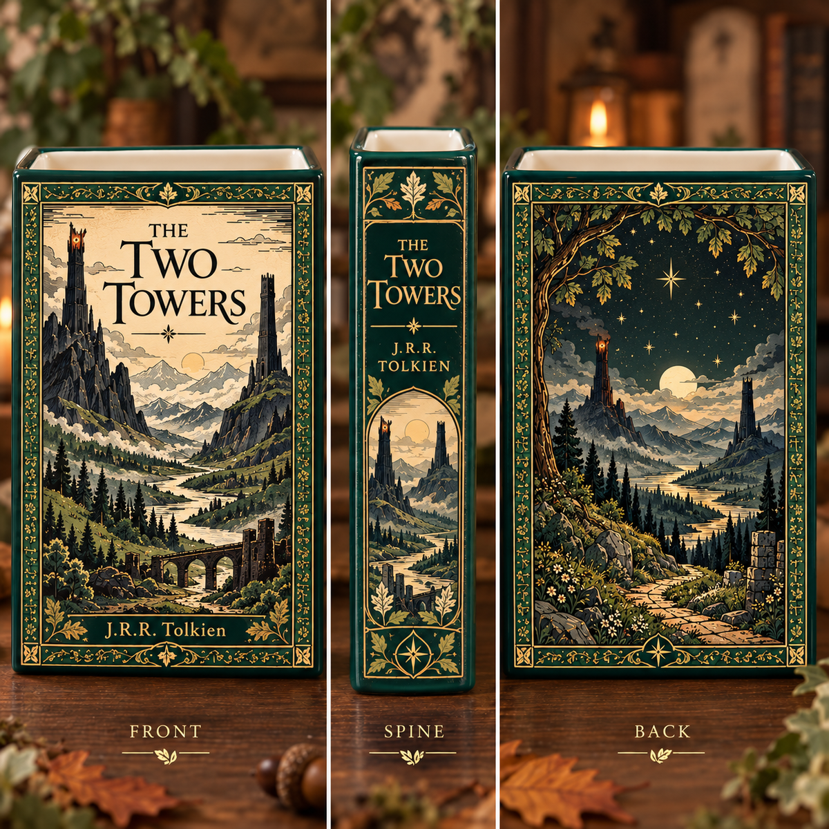The Two Towers Book Style Ceramic Book Vase – Tolkien Inspired Flower Vase, Fantasy Bookshelf Decor 0affedb6-d561-4b4f-926e-f5ba0090de6a-the-two-towes.png