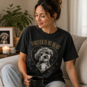 Forever In My Heart Pet Memorial Photo Tee - Personalized T-shirt 0b0db9ba-b14a-4ade-b705-84eb63dcc91f.jpg