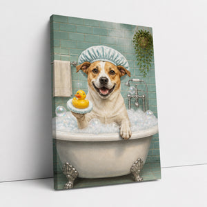 Custom Pet Bathroom Art Canvas – Bubble Bath Edition - Personalized Canvas 0b209c0d-3472-4f86-9e4d-a258d98db0d3.jpg