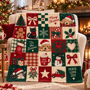 Christmas Patchwork Blanket, Black Cat Puppy Throw, Red Green Plaid Flannel Fleece, Gingerbread Snowman Decor, Cozy Holiday Gift for Women 0b22d86e-f1de-4b05-9cb1-8de4a54340da-825b95c6-2b9c-499f-9fc7-2282673fbc61.png