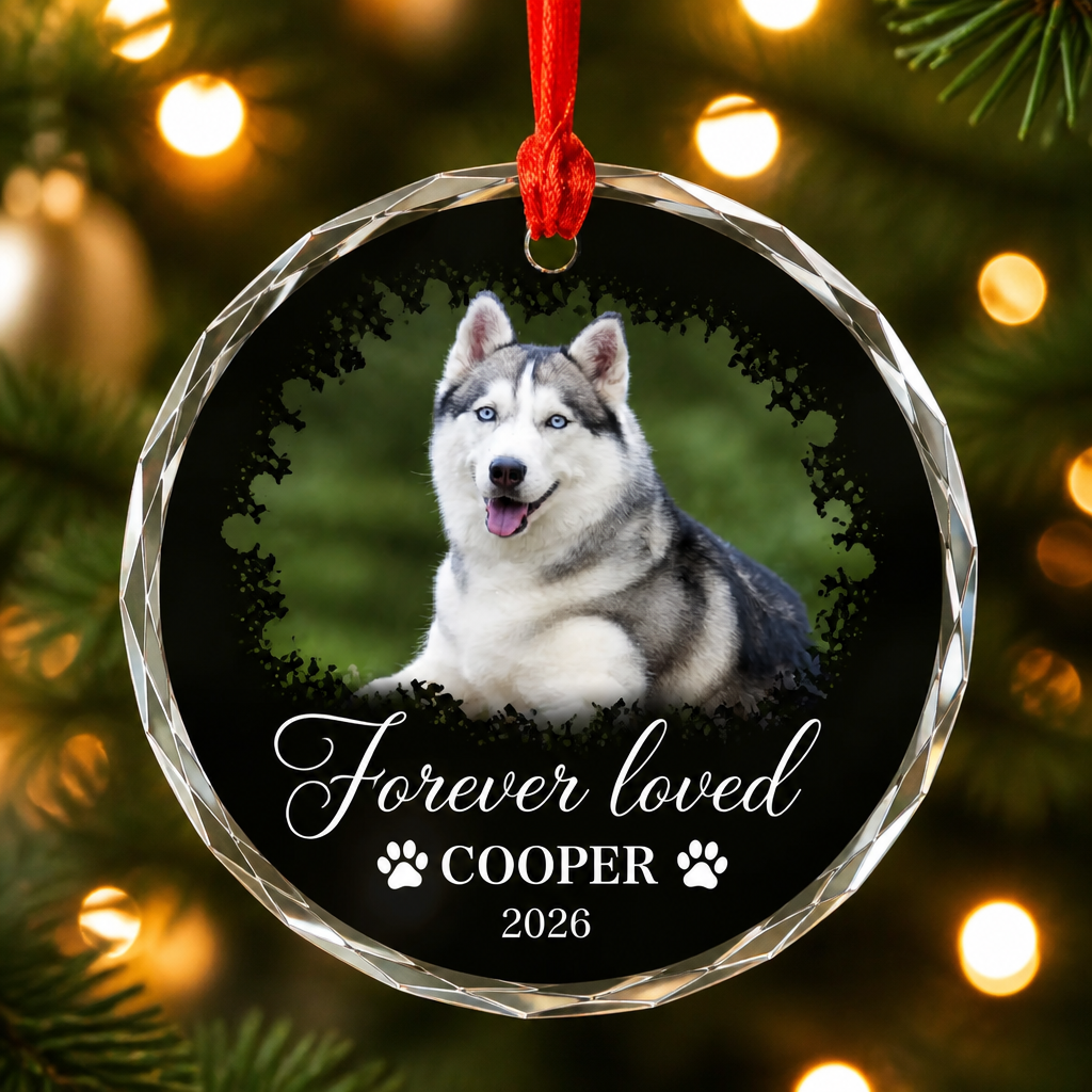 Forever Loved Pet Photo Crystal Ornament - Personalized Crystal Ornament 0b4b1288-138b-4bd6-bda2-1a883dd3dc46.png