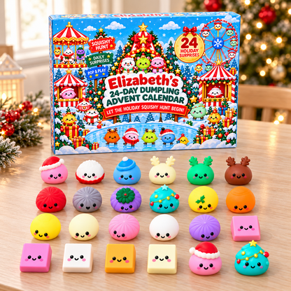 Personalized Name Dumpling Squishy Advent Calendar, 24 Days Squishy Hunt Countdown, Squishy Fidget Toys, Kids Christmas Gift 0b94fceb-fd9d-4d7b-8f88-a09c2262ded7-d7b32e55-fa1f-4f7d-88ff-8262ad833d30.png