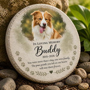 Custom Pet Memorial Stone – In Loving Memory Pawprints - Personalized Memorial Stone 0ba03c8c-3624-41af-abd2-1f1687f38b3a.jpg