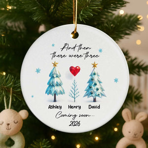 Personalized Pregnancy Announcement Ornament 2026, Custom Family of 3 Christmas Ornament, 0ba67872-71f7-4236-8f9d-b069d73bc011-88WJLW2zvx__web1.webp
