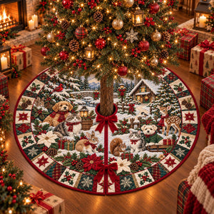 Winter Animals Christmas Tree Skirt, Rustic Cabin Holiday Decor 0ba6b724-16a0-47c5-afaa-3a5e5d111fd5-1.jpg