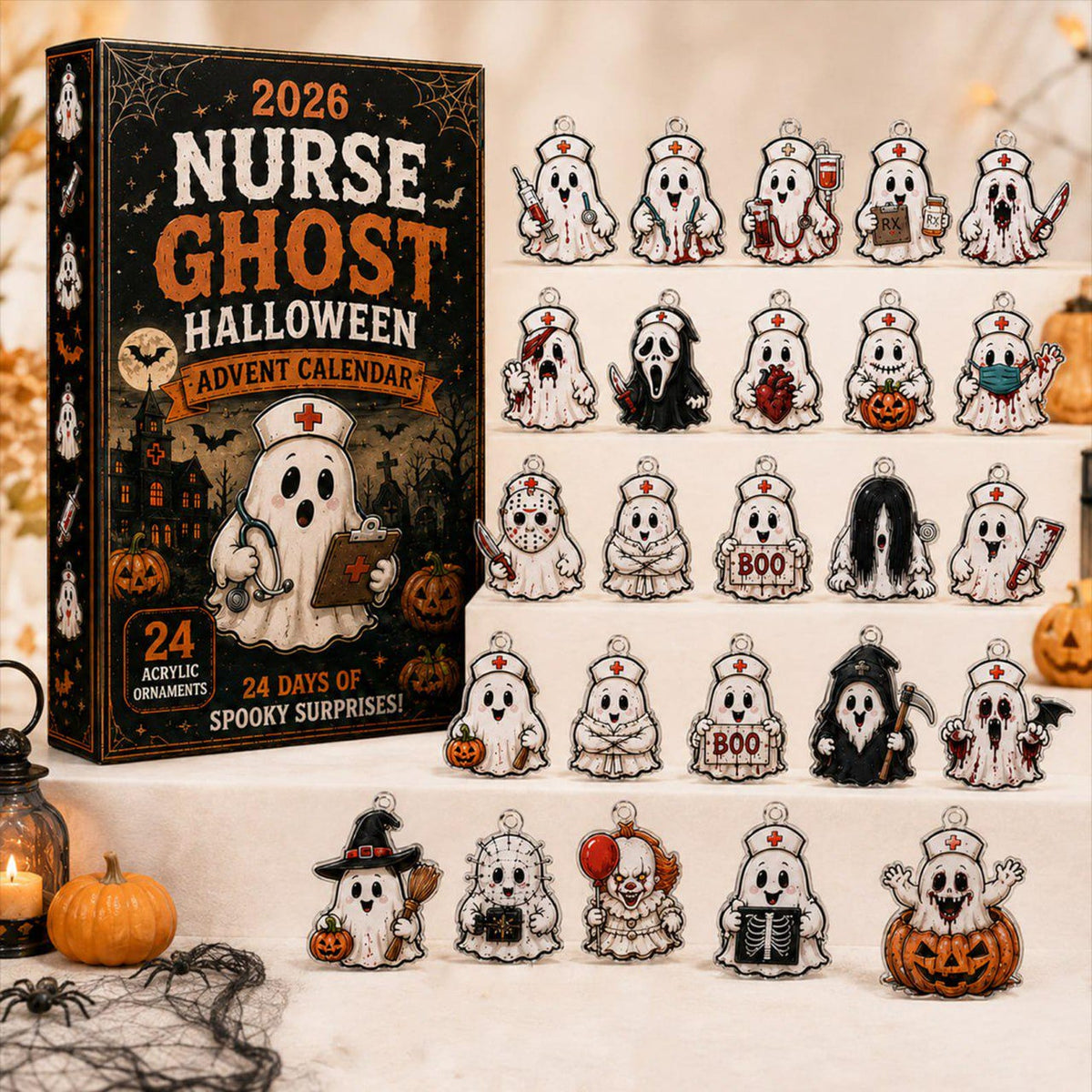 2026 Nurse Ghost Halloween Advent Calendar, 24 Spooky Surprise Acrylic Figurines, Medical Horror Collectible Holiday Gift 0bb494da-20a8-4833-97b3-b68ebb6995e4-il_1588xN.8468841891_kpie.jpg