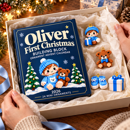 Baby’s First Christmas Brick Advent Calendar 2026, Custom Name Christmas Countdown, 24 Charms, Baby Boy Christmas Gift 0be4725e-bcb0-481d-a86c-dc17c5a3b1da-6c7b89f3-73cb-4433-818c-f3763081e112.png