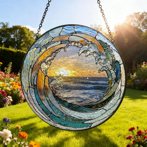 Ocean Wave Stained Glass Suncatcher，Beach Coastal Glass Suncatcher Handmade，Beach House Window Hanging Ocean Suncatcher Gift 0be4ae36-b180-45d3-8f1f-dc76273ff4ff-il_1588xN.7404388935_7f1u.webp