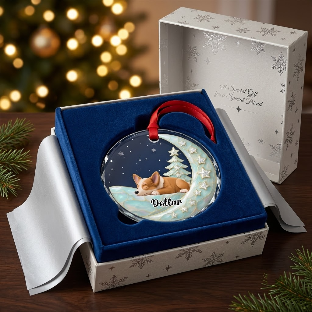 Beside Pearl Of You With Dog - Personalized 3D Effect Glass Ornament 0beea360-1e96-4e37-85eb-97a9e6f4a91f-gemini.google.png