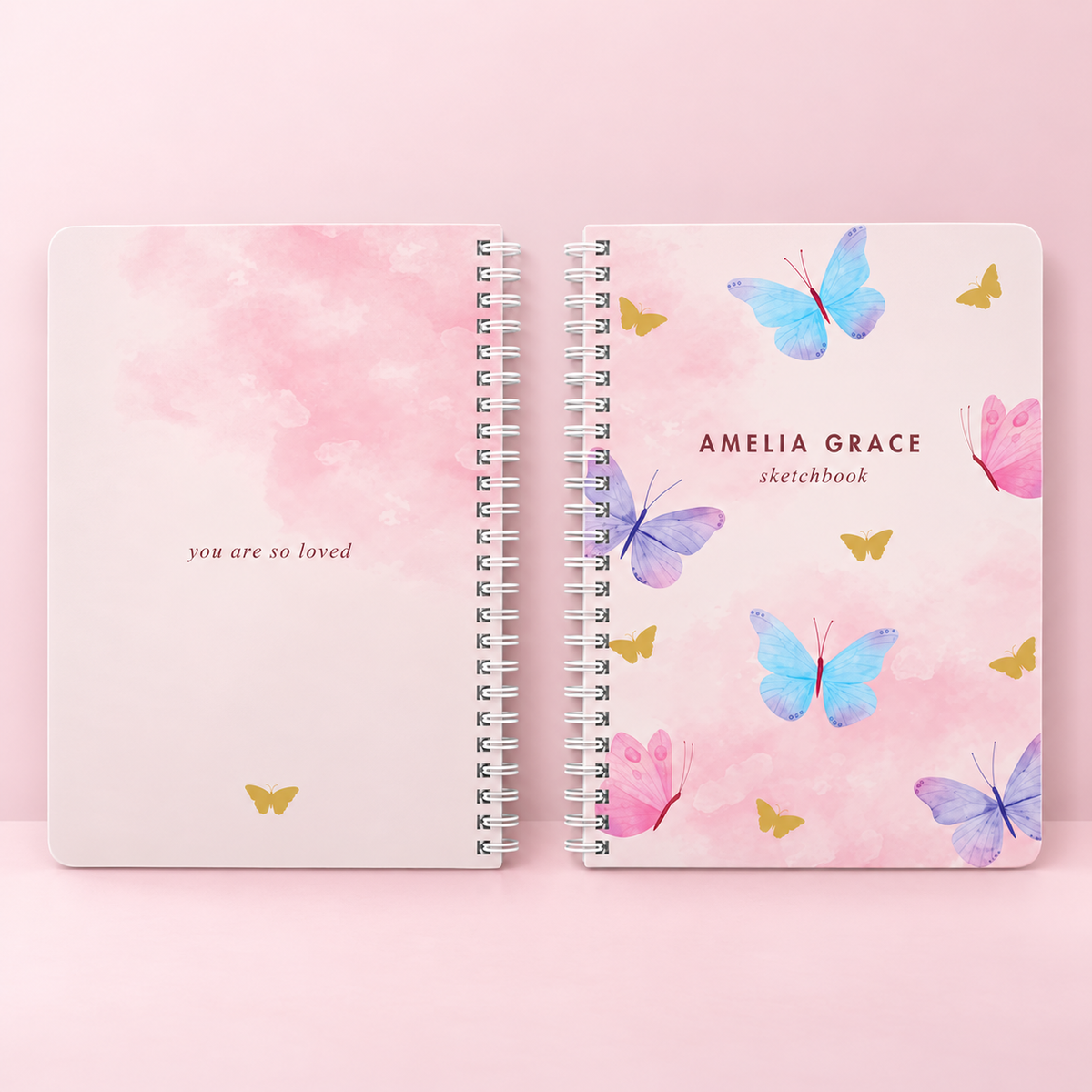 Personalized Book for Girls, Custom Spiral Lined Notebook or Blank Sketchbook, Unicorns, Mermaids, Rainbow, Gift For Kid 0bf3af1a-1b6b-4fa6-aada-a90deaddb91e-s7.png