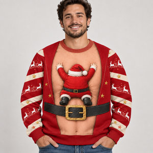 Hairy Chest Ugly Christmas Sweatshirt, Funny Dad Holiday Tee, Xmas Party - Funny Gift For Hims 0bfdd722-1287-4b25-ac18-0c856ddb7c69--o4.png