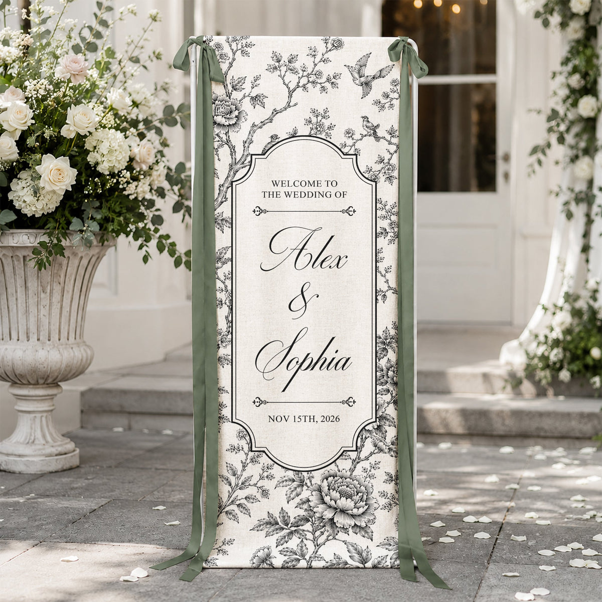 Custom Toile De Jouy Wedding Sign - Personalized Welcome Sign - Wedding Decoration 0c0e5db3-39d7-40ce-8b6d-0309ec33d242-3.jpg
