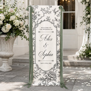 Custom Toile De Jouy Wedding Sign - Personalized Welcome Sign - Wedding Decoration 0c0e5db3-39d7-40ce-8b6d-0309ec33d242-3.jpg