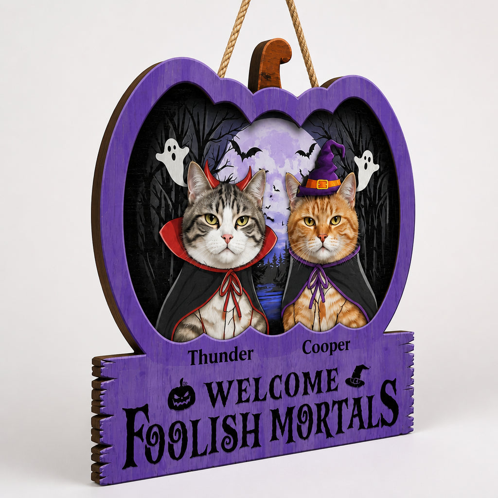 Halloween Cat Portrait Wood Sign — Welcome Foolish Mortals - Personalized Wood Sign 0c16d970-33aa-4c91-9bc4-24fde4dd4d52.jpg