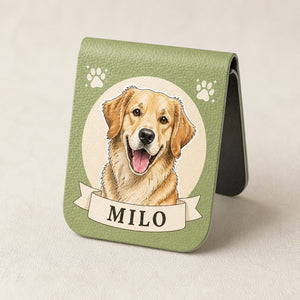 Custom Pet Portrait Magnetic Leather Bookmark - Personalized Magnetic Leather Bookmark 0c1fa129-b03c-49d4-a47a-e5532cd3501f.jpg