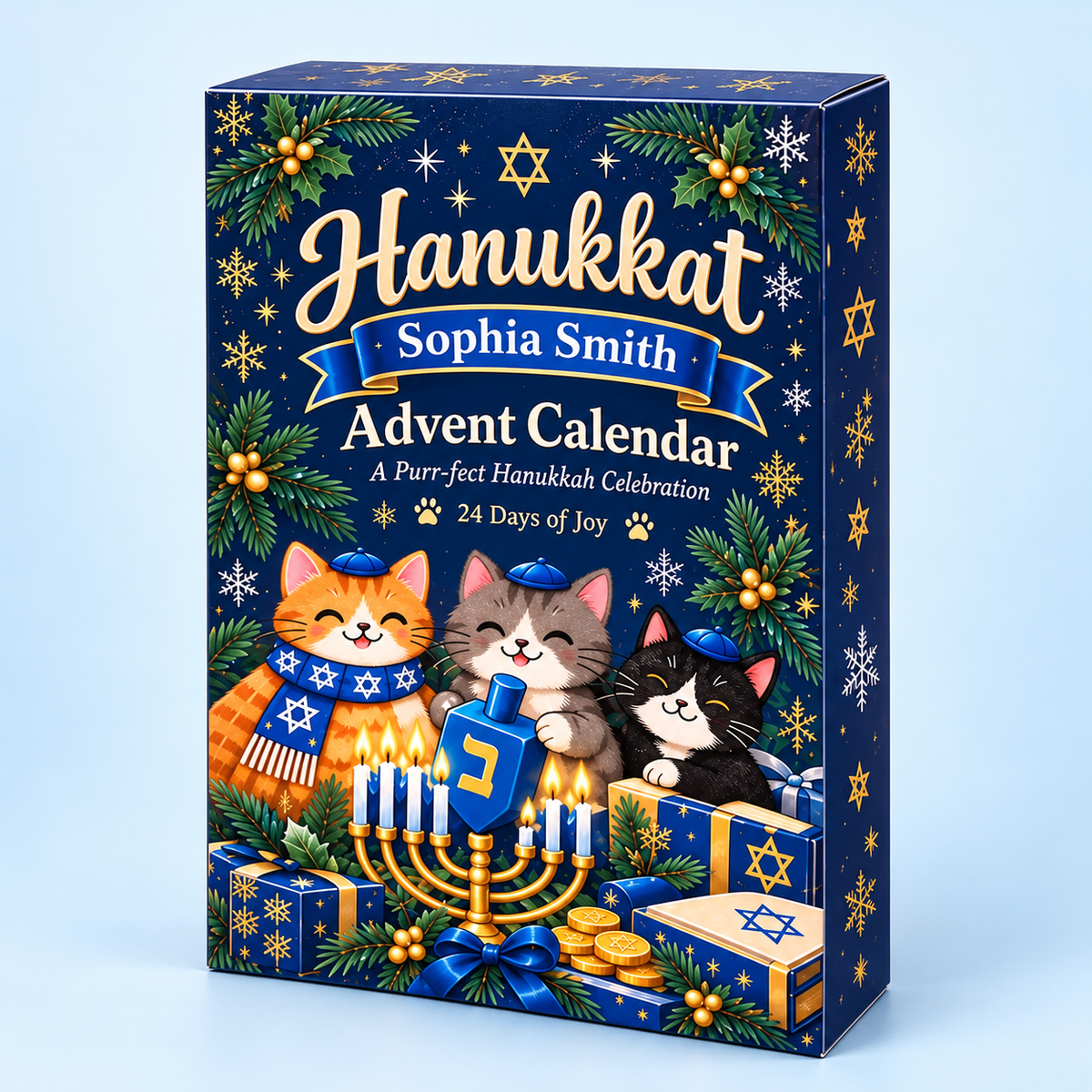 Hanukkah Advent Calendar: Personalized Christmas Countdown Box, Blue Paper and Acrylic 0c3672c6-9911-4b07-b52a-42c47ff39fd3-H-p-l-ch-Hanukkat-xanh-navy.png